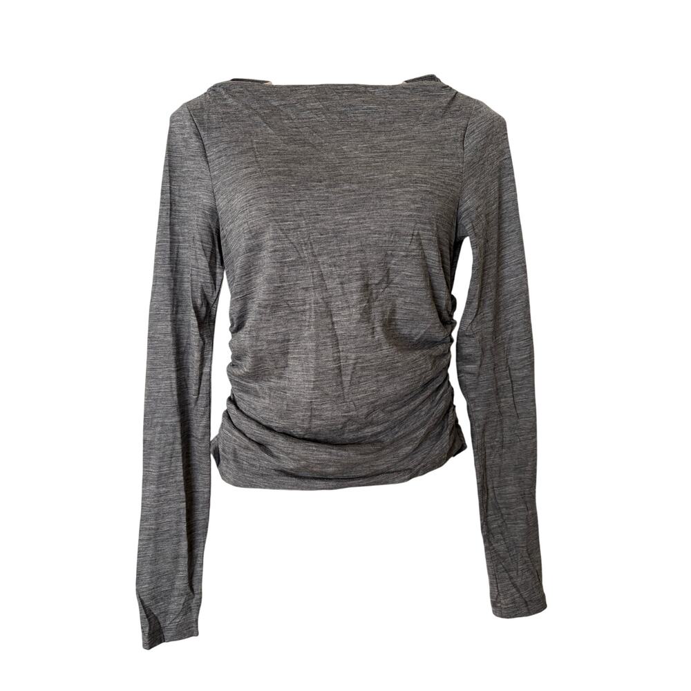 Los Angeles Atelier & Other Stories Gray Shirred Top SMALL